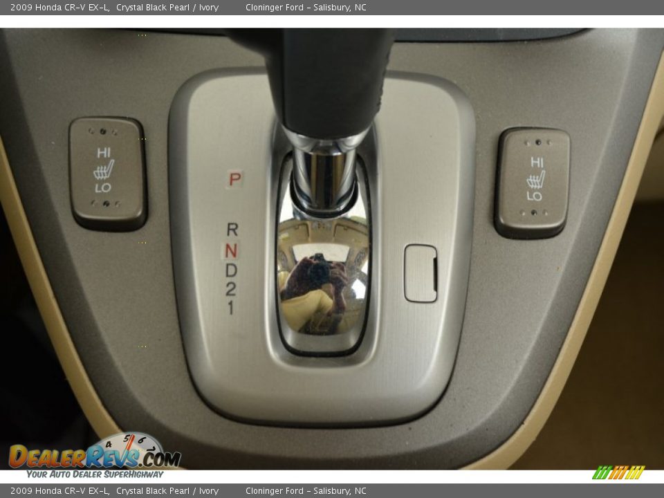 2009 Honda CR-V EX-L Crystal Black Pearl / Ivory Photo #25