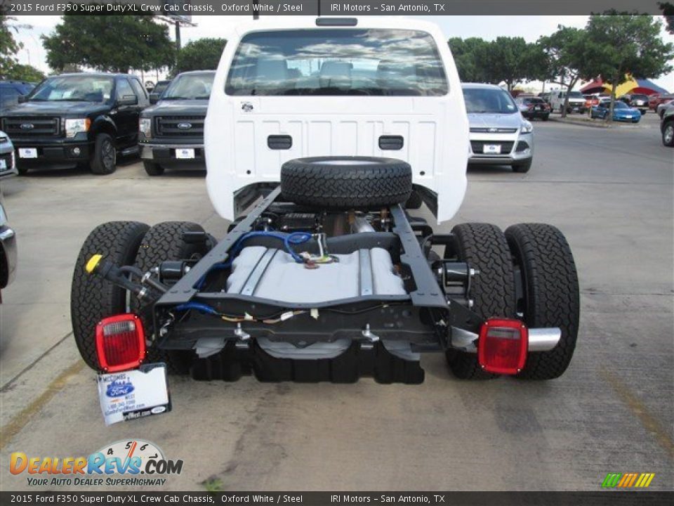 2015 Ford F350 Super Duty XL Crew Cab Chassis Oxford White / Steel Photo #5