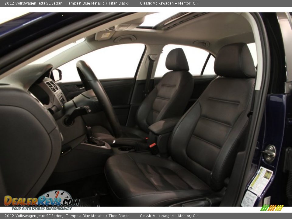 2012 Volkswagen Jetta SE Sedan Tempest Blue Metallic / Titan Black Photo #5