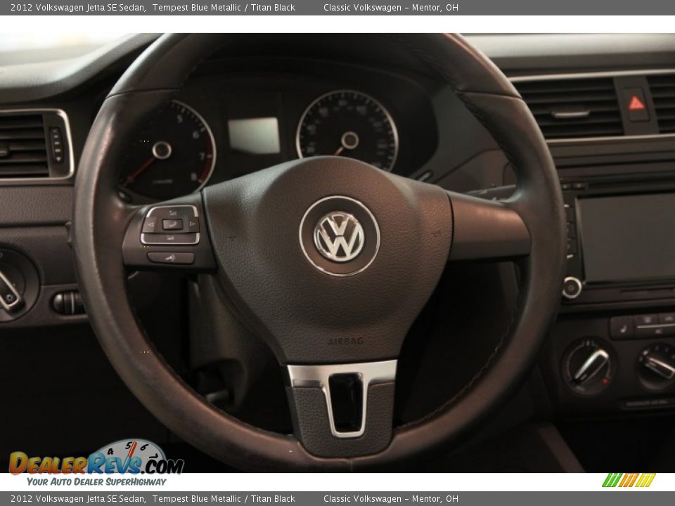 2012 Volkswagen Jetta SE Sedan Tempest Blue Metallic / Titan Black Photo #6