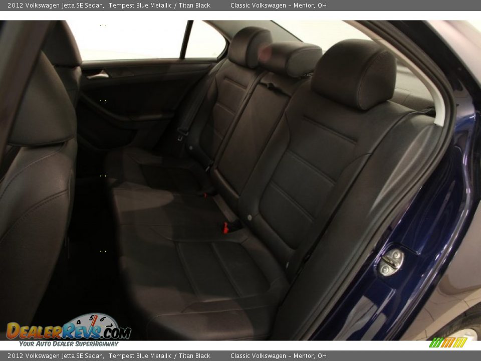 2012 Volkswagen Jetta SE Sedan Tempest Blue Metallic / Titan Black Photo #24