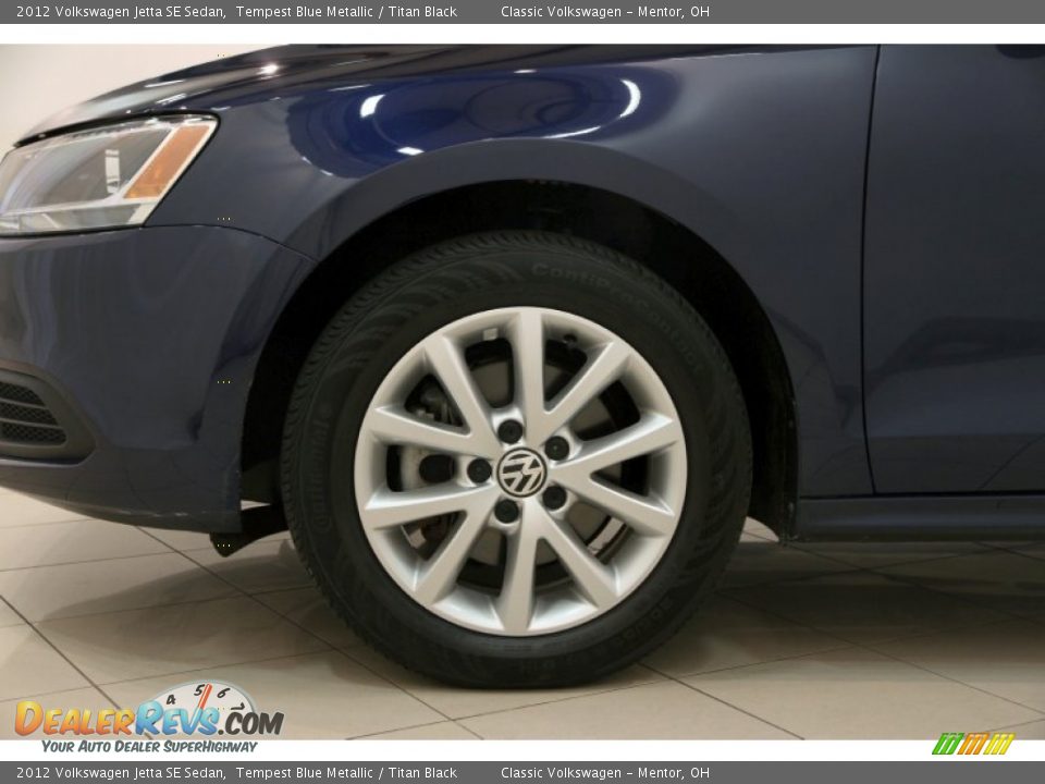 2012 Volkswagen Jetta SE Sedan Tempest Blue Metallic / Titan Black Photo #27