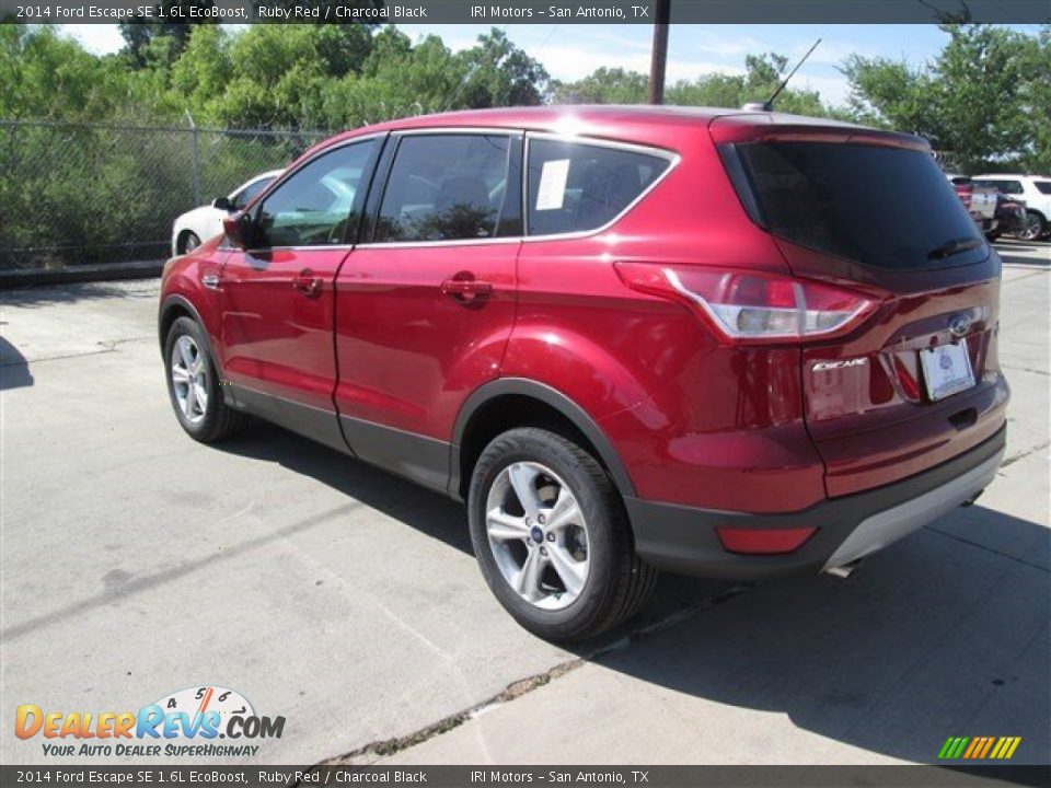 2014 Ford Escape SE 1.6L EcoBoost Ruby Red / Charcoal Black Photo #4