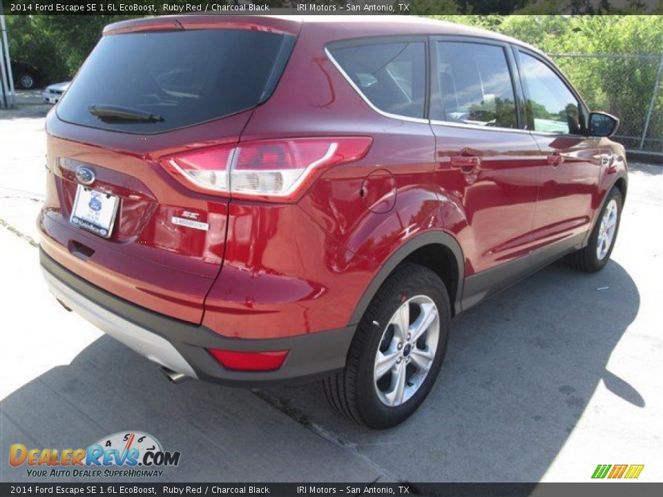 2014 Ford Escape SE 1.6L EcoBoost Ruby Red / Charcoal Black Photo #5