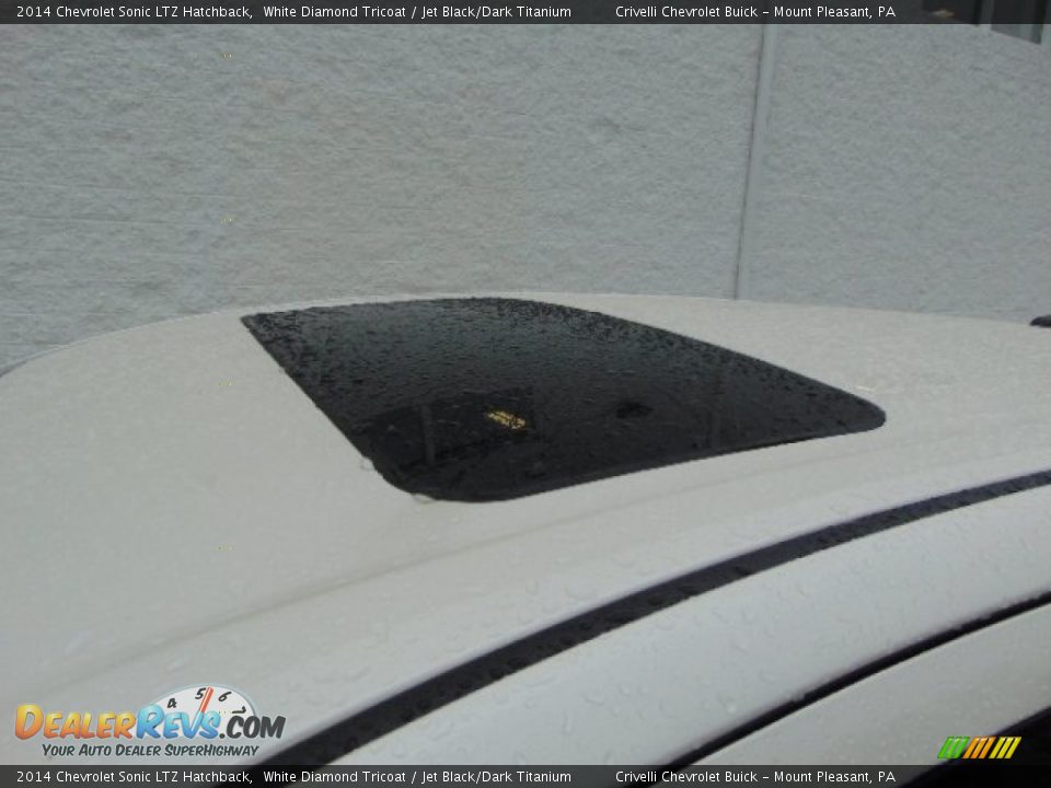 2014 Chevrolet Sonic LTZ Hatchback White Diamond Tricoat / Jet Black/Dark Titanium Photo #3