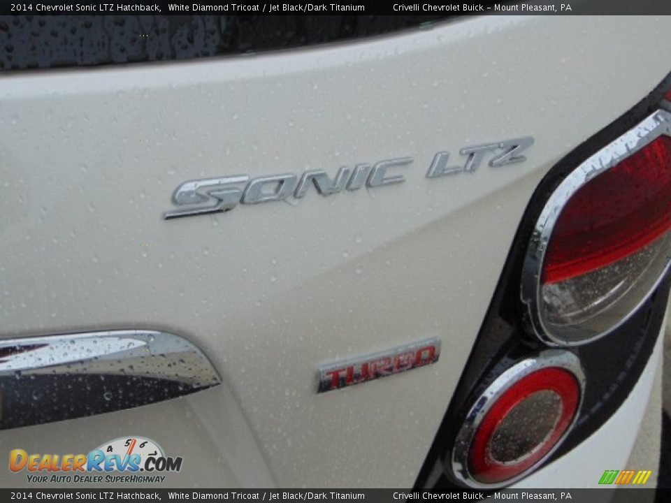 2014 Chevrolet Sonic LTZ Hatchback White Diamond Tricoat / Jet Black/Dark Titanium Photo #8