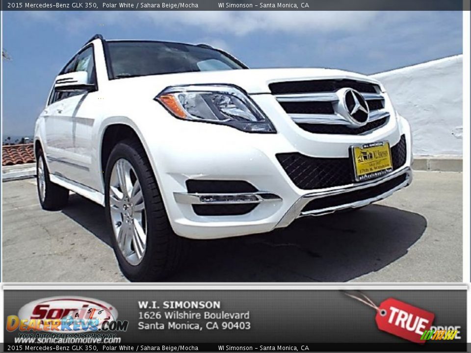 2015 Mercedes-Benz GLK 350 Polar White / Sahara Beige/Mocha Photo #1