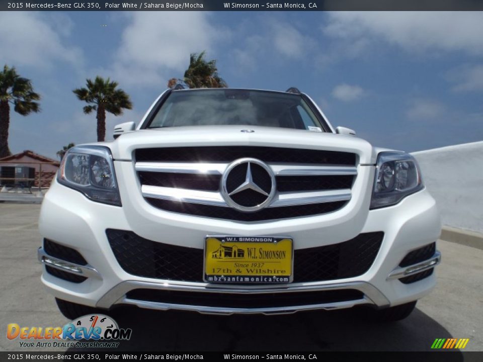 2015 Mercedes-Benz GLK 350 Polar White / Sahara Beige/Mocha Photo #2