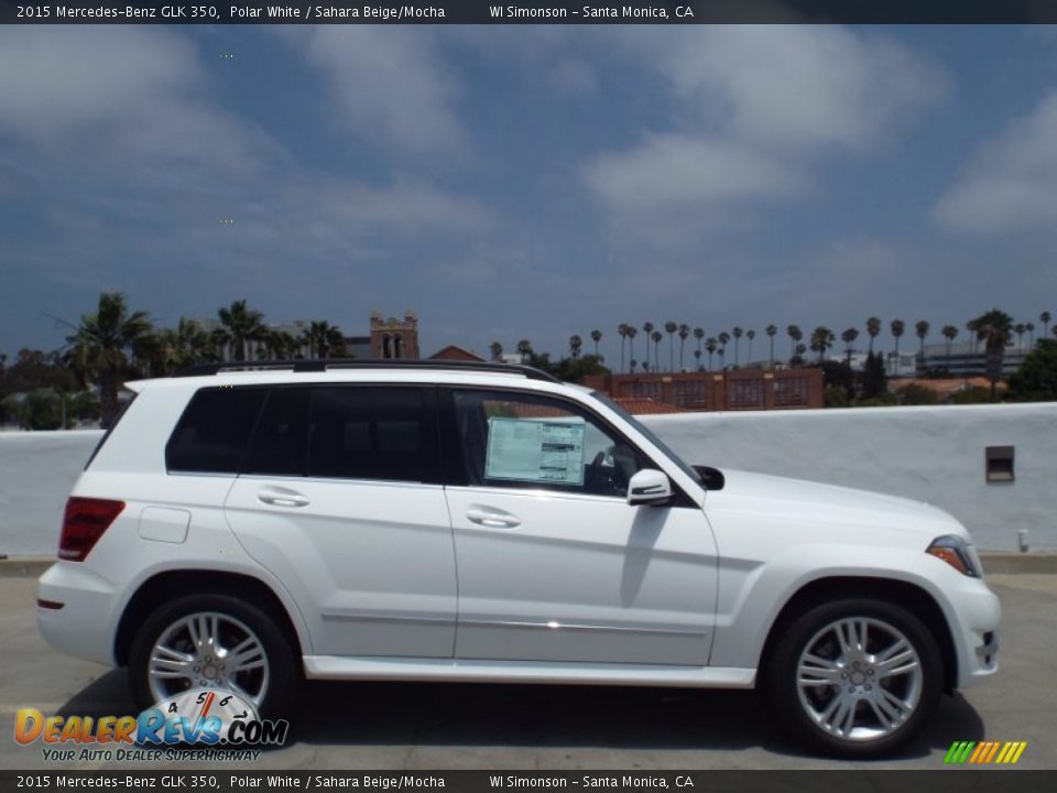 2015 Mercedes-Benz GLK 350 Polar White / Sahara Beige/Mocha Photo #3
