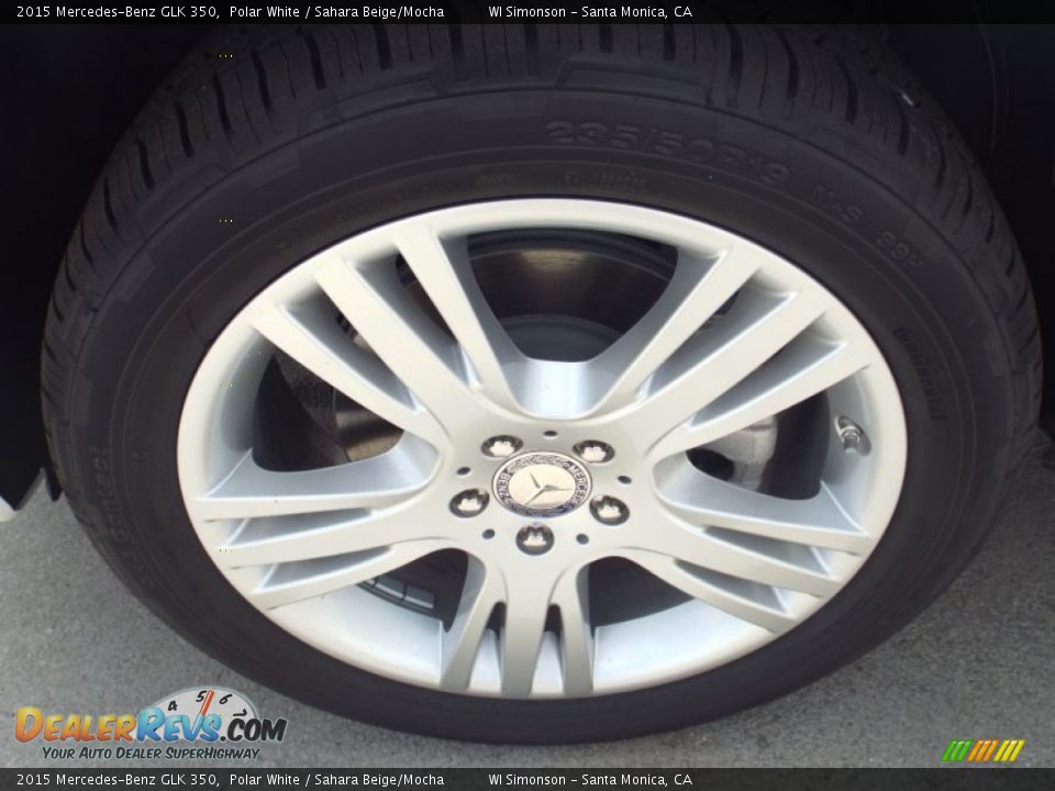 2015 Mercedes-Benz GLK 350 Polar White / Sahara Beige/Mocha Photo #10