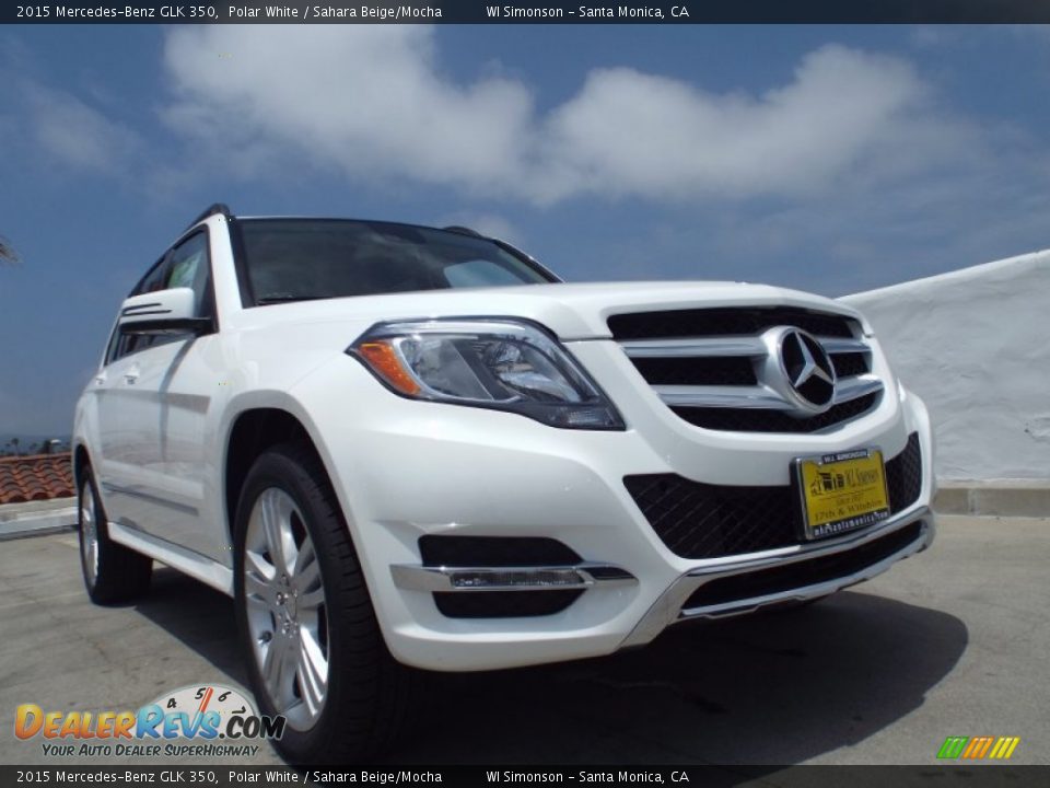 2015 Mercedes-Benz GLK 350 Polar White / Sahara Beige/Mocha Photo #11