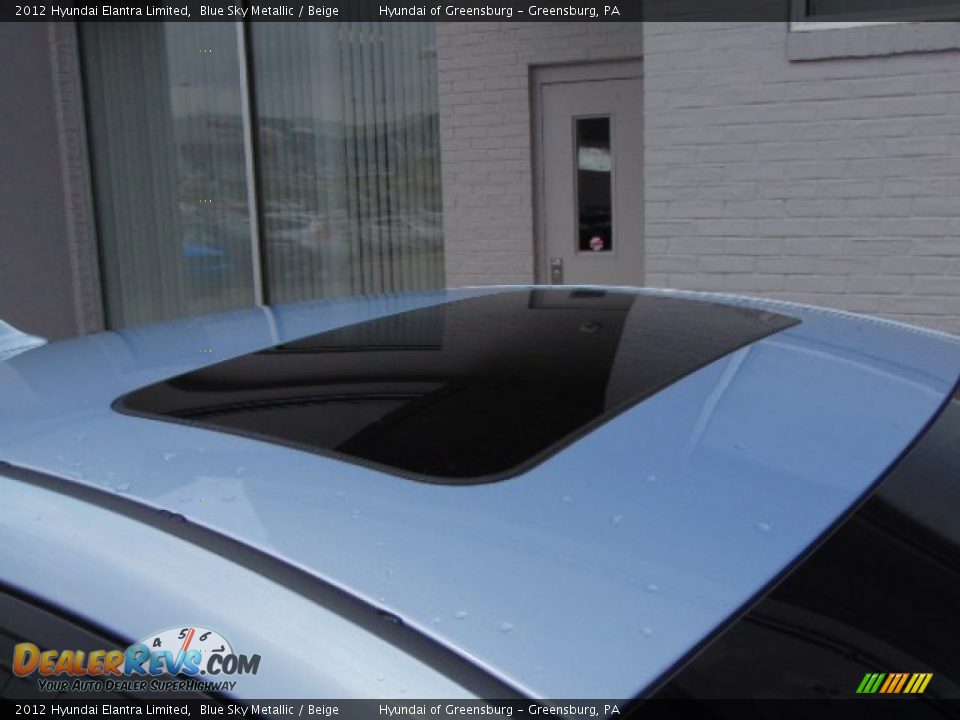 2012 Hyundai Elantra Limited Blue Sky Metallic / Beige Photo #3
