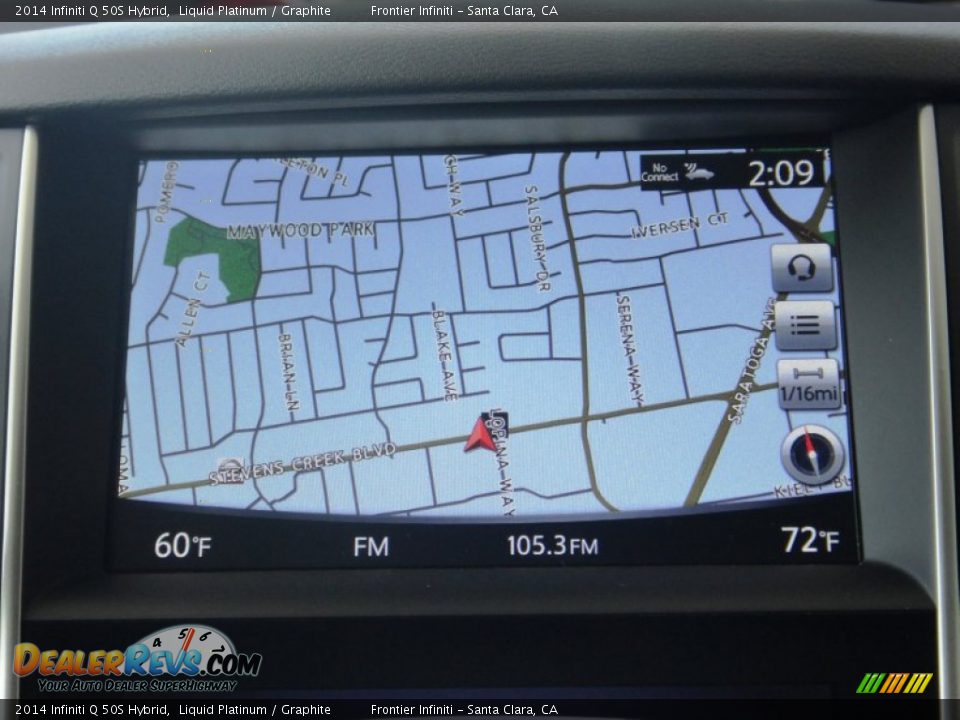 Navigation of 2014 Infiniti Q 50S Hybrid Photo #10
