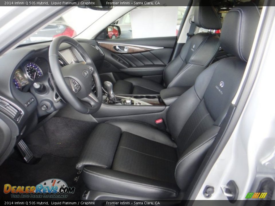 Front Seat of 2014 Infiniti Q 50S Hybrid Photo #17