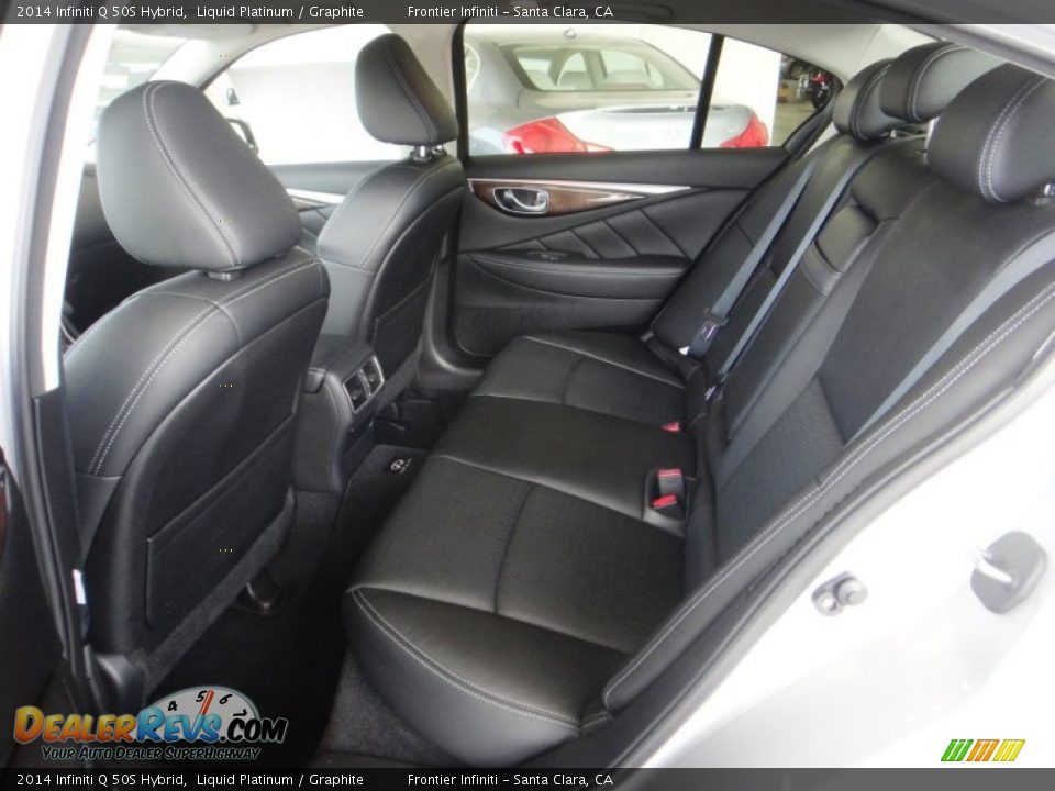 Rear Seat of 2014 Infiniti Q 50S Hybrid Photo #19