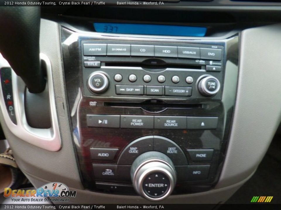 2012 Honda Odyssey Touring Crystal Black Pearl / Truffle Photo #19