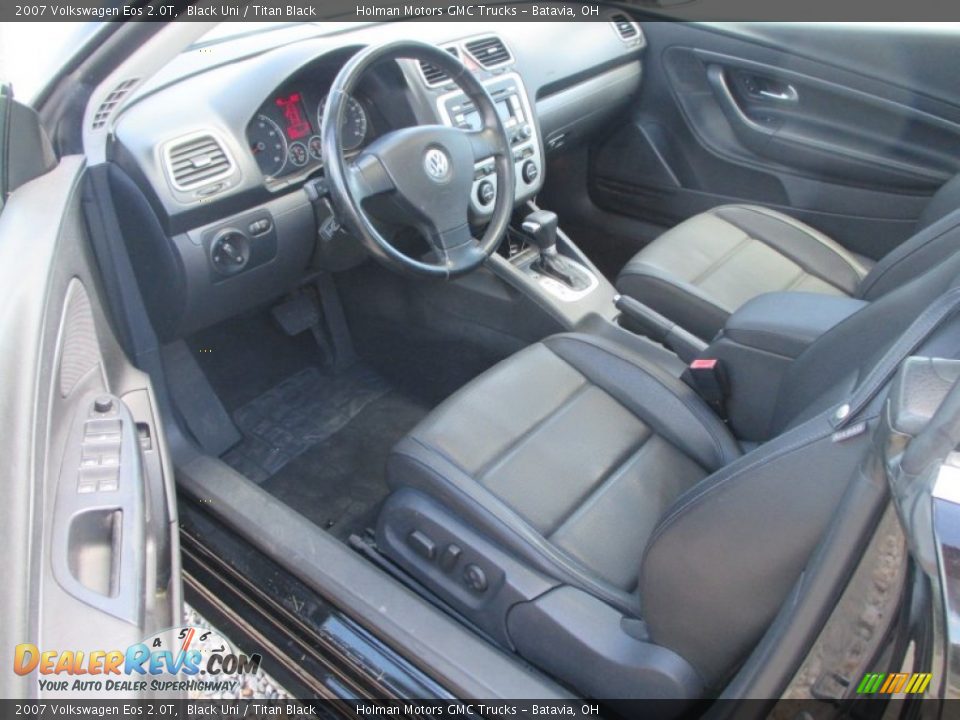 Titan Black Interior - 2007 Volkswagen Eos 2.0T Photo #5