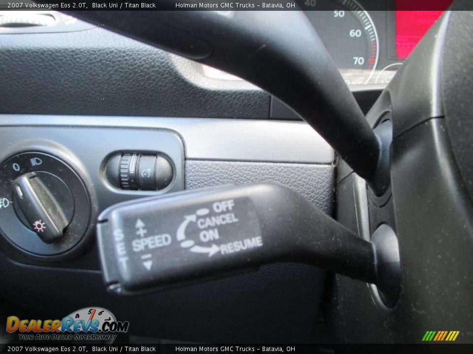 2007 Volkswagen Eos 2.0T Black Uni / Titan Black Photo #13