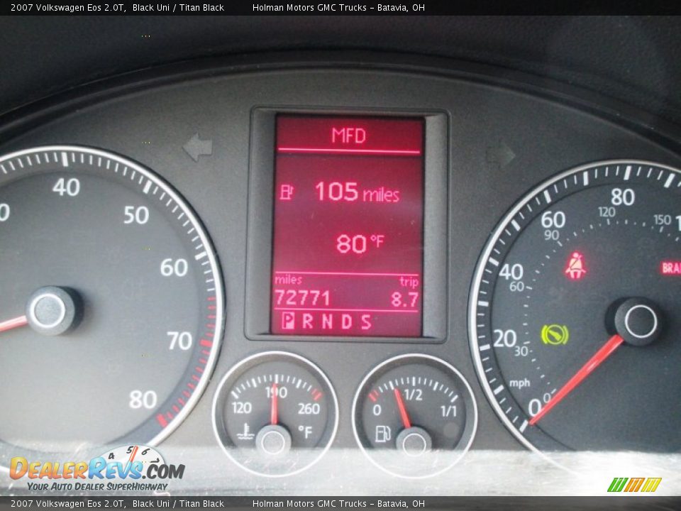 2007 Volkswagen Eos 2.0T Black Uni / Titan Black Photo #15