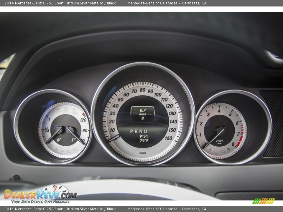 2014 Mercedes-Benz C 250 Sport Iridium Silver Metallic / Black Photo #6