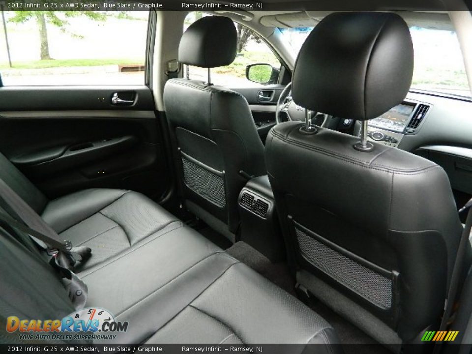 2012 Infiniti G 25 x AWD Sedan Blue Slate / Graphite Photo #9