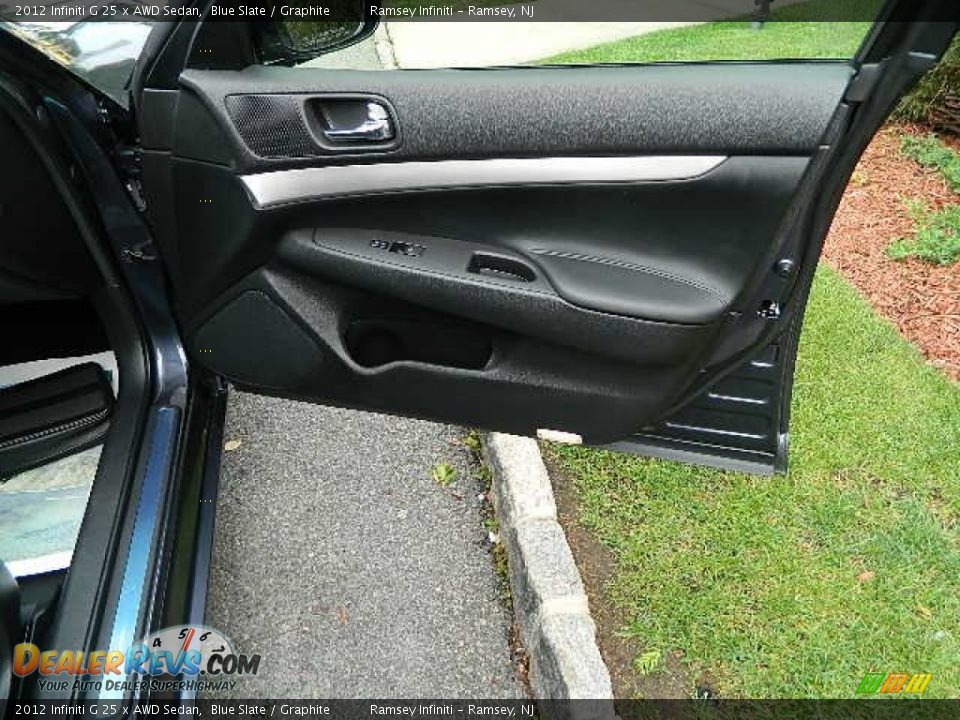 2012 Infiniti G 25 x AWD Sedan Blue Slate / Graphite Photo #10