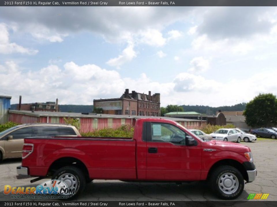 2013 Ford F150 XL Regular Cab Vermillion Red / Steel Gray Photo #1