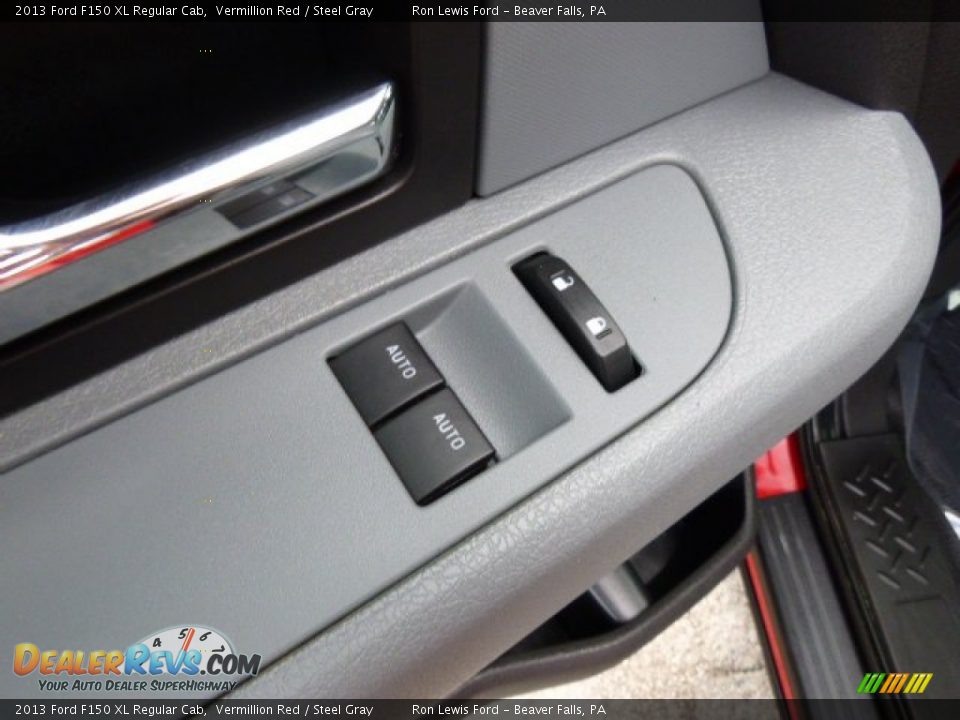 2013 Ford F150 XL Regular Cab Vermillion Red / Steel Gray Photo #14