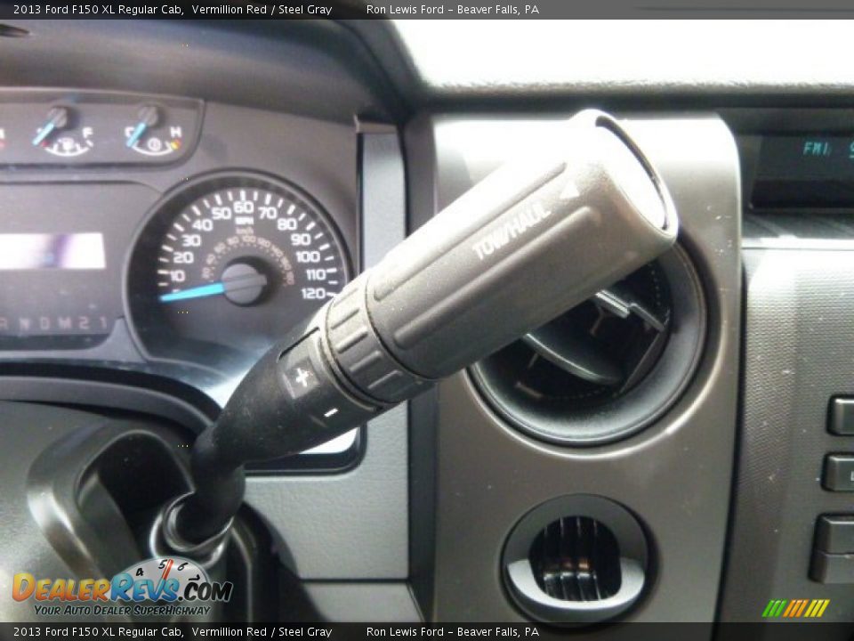 2013 Ford F150 XL Regular Cab Vermillion Red / Steel Gray Photo #17