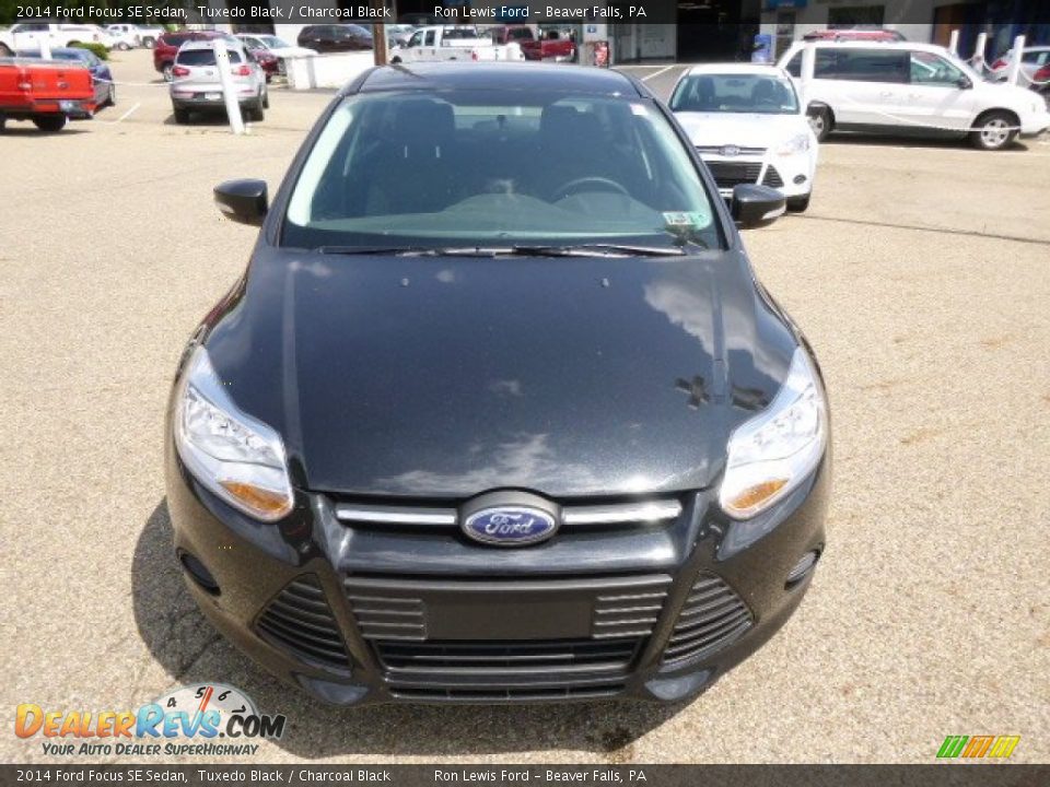 2014 Ford Focus SE Sedan Tuxedo Black / Charcoal Black Photo #3