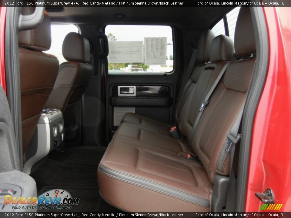 Rear Seat of 2012 Ford F150 Platinum SuperCrew 4x4 Photo #16