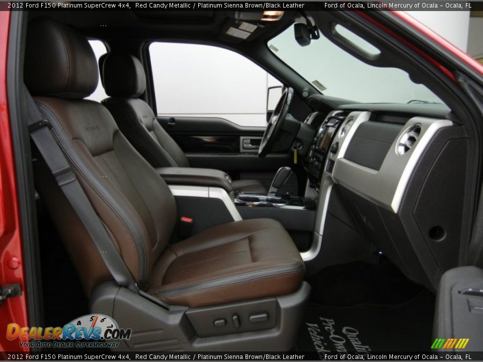 Front Seat of 2012 Ford F150 Platinum SuperCrew 4x4 Photo #18