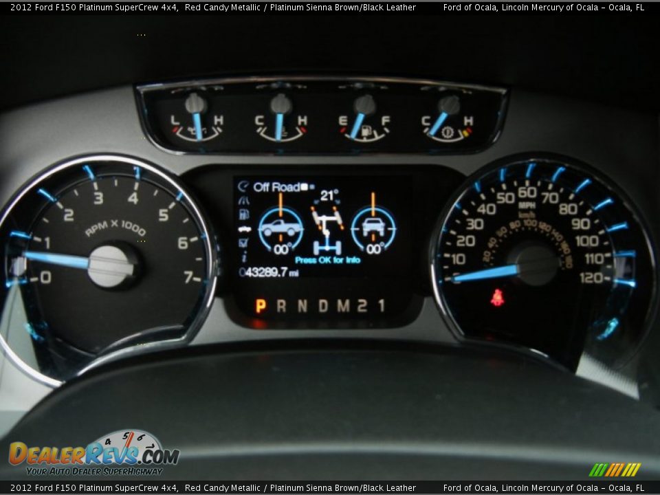 2012 Ford F150 Platinum SuperCrew 4x4 Gauges Photo #23