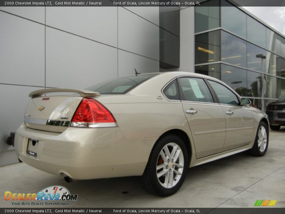 2009 Chevrolet Impala LTZ Gold Mist Metallic / Neutral Photo #4