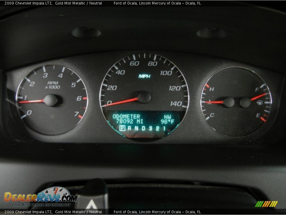 2009 Chevrolet Impala LTZ Gold Mist Metallic / Neutral Photo #21