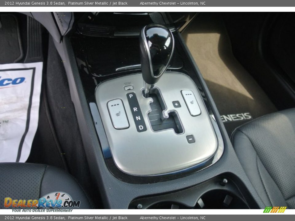 2012 Hyundai Genesis 3.8 Sedan Platinum Silver Metallic / Jet Black Photo #10
