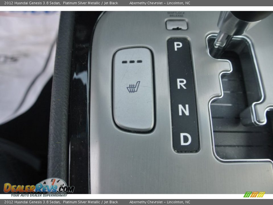 2012 Hyundai Genesis 3.8 Sedan Platinum Silver Metallic / Jet Black Photo #11