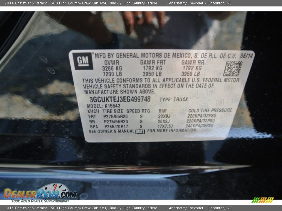 2014 Chevrolet Silverado 1500 High Country Crew Cab 4x4 Black / High Country Saddle Photo #7