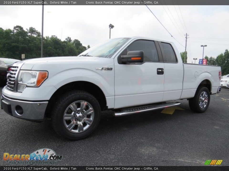 2010 Ford F150 XLT SuperCab Oxford White / Tan Photo #3