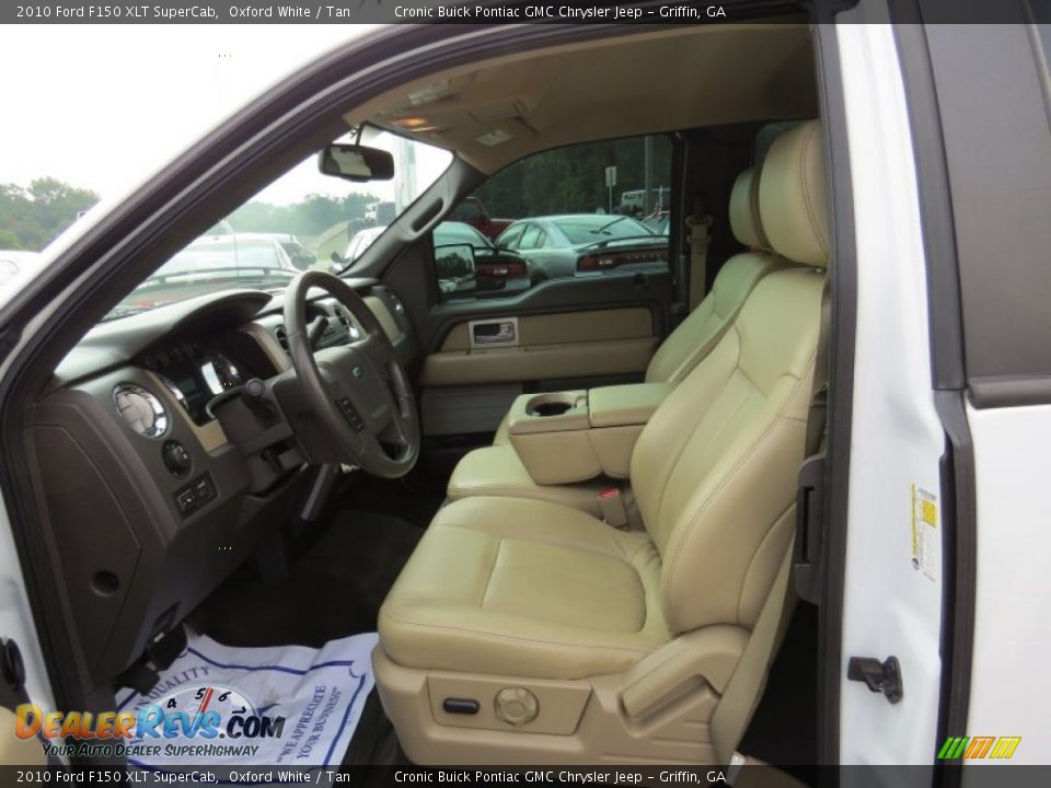 2010 Ford F150 XLT SuperCab Oxford White / Tan Photo #9