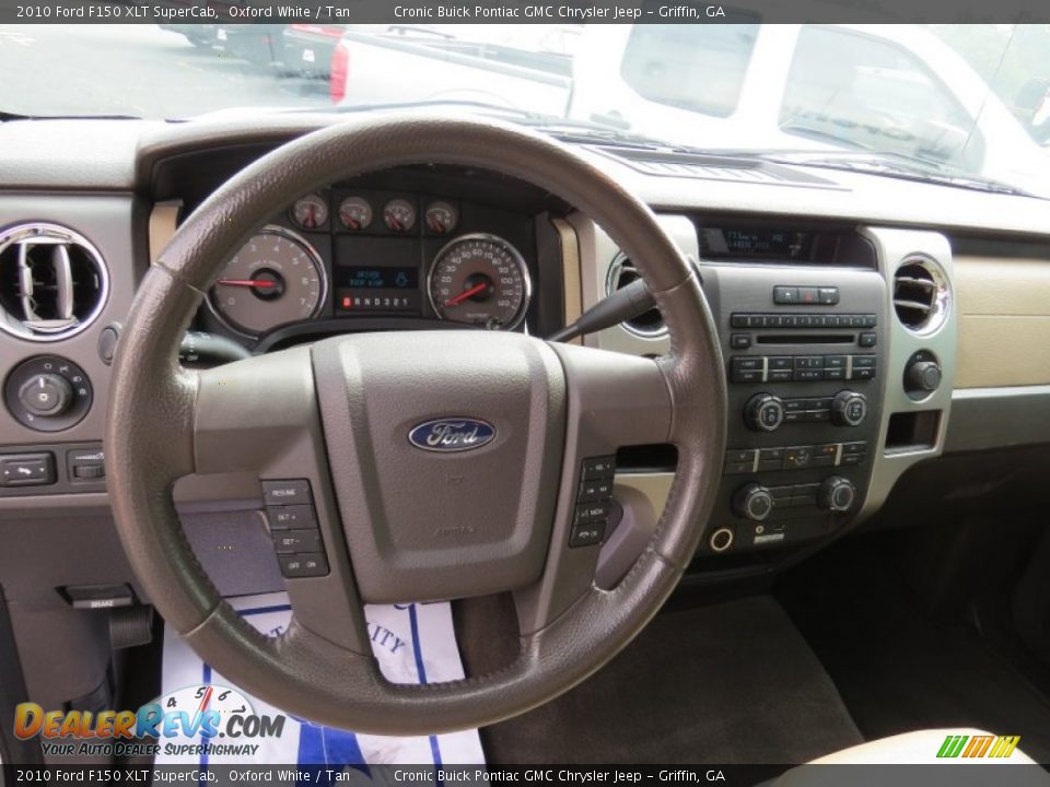 2010 Ford F150 XLT SuperCab Oxford White / Tan Photo #10