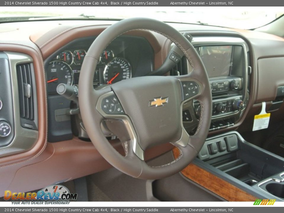 2014 Chevrolet Silverado 1500 High Country Crew Cab 4x4 Black / High Country Saddle Photo #23