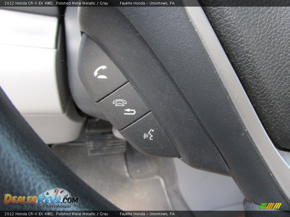2012 Honda CR-V EX 4WD Polished Metal Metallic / Gray Photo #14