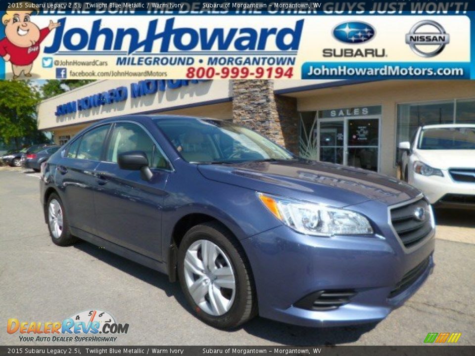 2015 Subaru Legacy 2.5i Twilight Blue Metallic / Warm Ivory Photo #1