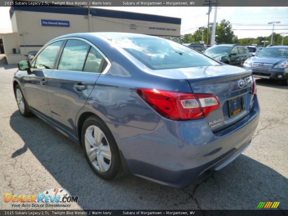 2015 Subaru Legacy 2.5i Twilight Blue Metallic / Warm Ivory Photo #5