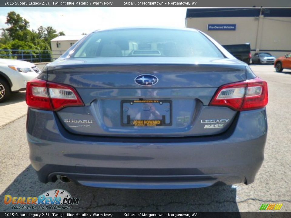 2015 Subaru Legacy 2.5i Twilight Blue Metallic / Warm Ivory Photo #6