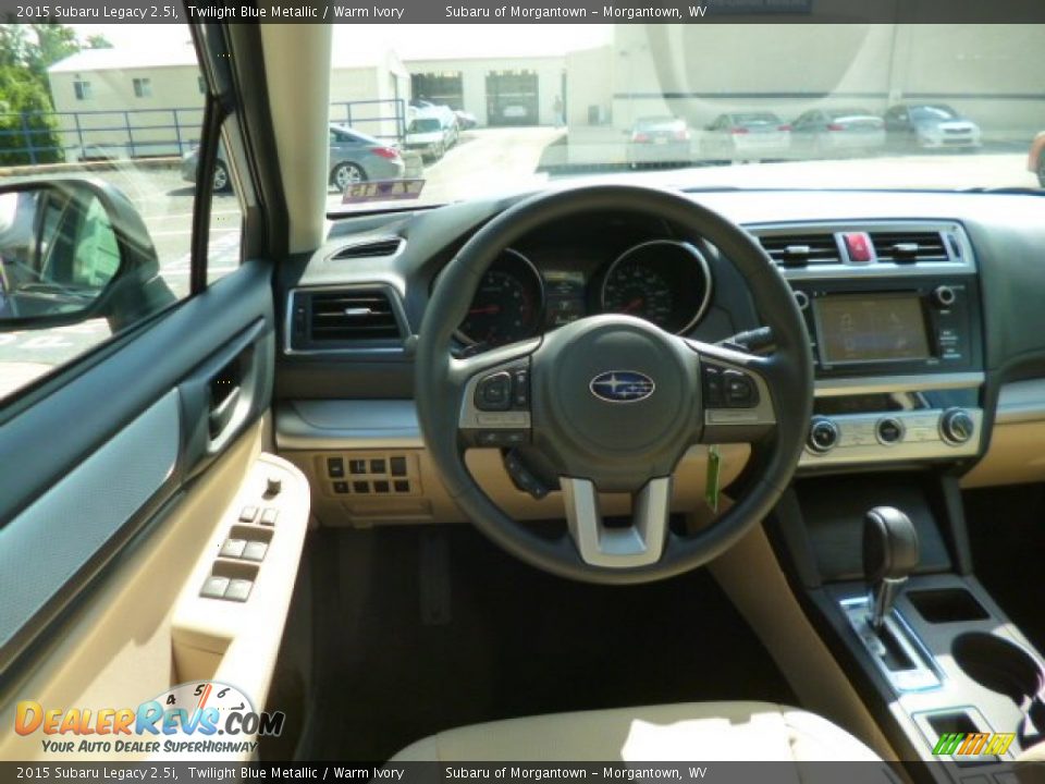 2015 Subaru Legacy 2.5i Twilight Blue Metallic / Warm Ivory Photo #14