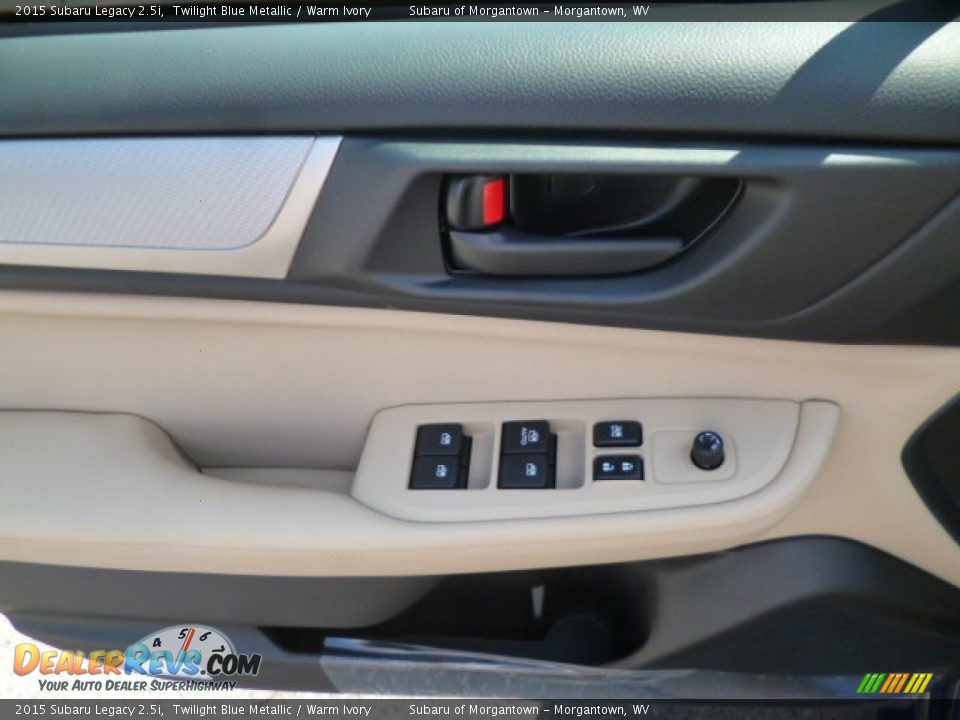 2015 Subaru Legacy 2.5i Twilight Blue Metallic / Warm Ivory Photo #17