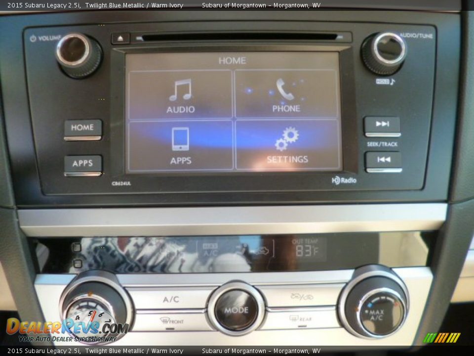 2015 Subaru Legacy 2.5i Twilight Blue Metallic / Warm Ivory Photo #18