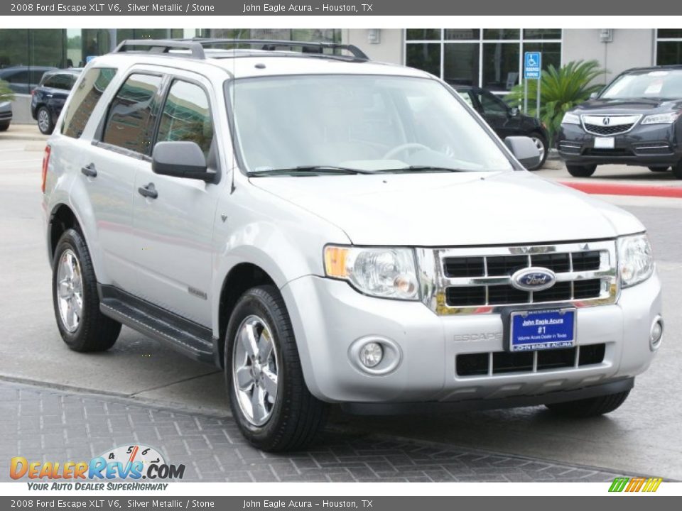 2008 Ford Escape XLT V6 Silver Metallic / Stone Photo #3